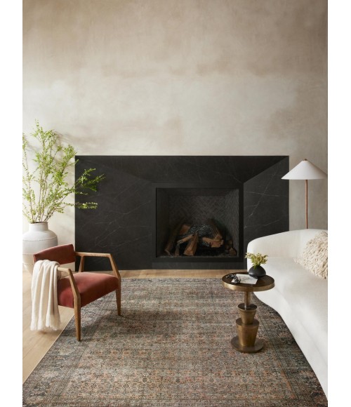Adrian Area Rug Loloi II Adrian ADR-03 Terracotta / Multi 5'-0" x 7'-6" Area Rug