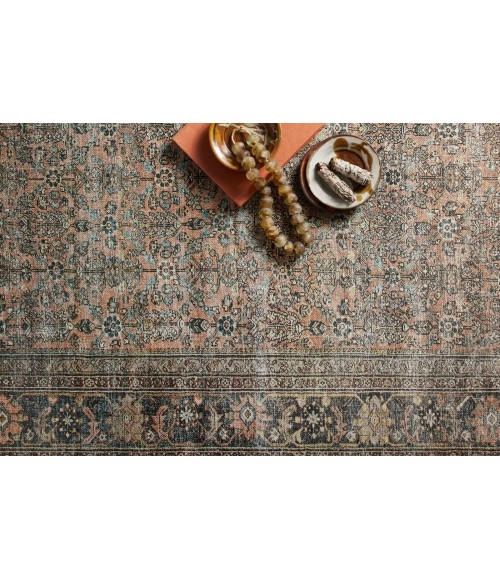 Loloi II Adrian ADR-03 Terracotta / Multi 18" x 18" Sample Area Rug