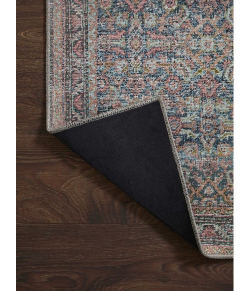 Loloi Adrian Denim / Multi ADR-04 18 in. X 18 in. Sample Rug