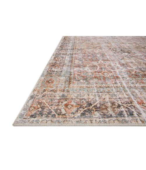 Loloi II Adrian ADR-05 Sunset / Charcoal 3'-6" x 5'-6" Area Rug
