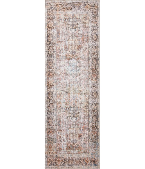 Loloi II Adrian ADR-05 Sunset / Charcoal 3'-6" x 5'-6" Area Rug