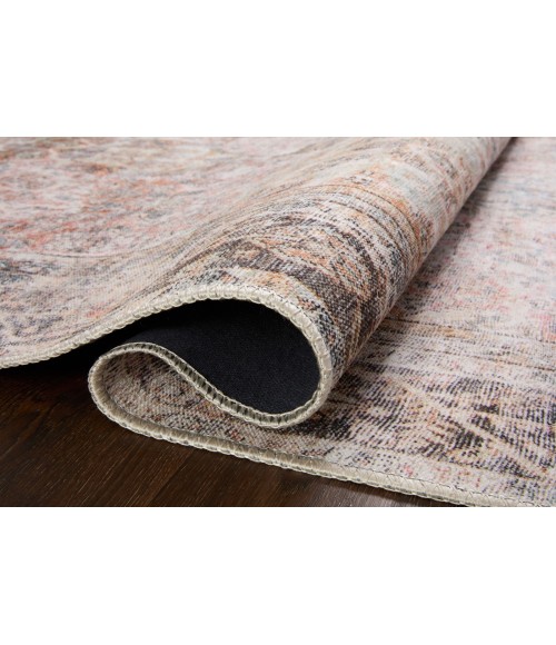 Loloi II Adrian ADR-05 Sunset / Charcoal 3'-6" x 5'-6" Area Rug