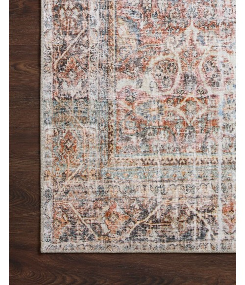 Loloi II Adrian ADR-05 Sunset / Charcoal 3'-6" x 5'-6" Area Rug