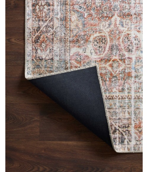 Loloi II Adrian ADR-05 Sunset / Charcoal 3'-6" x 5'-6" Area Rug
