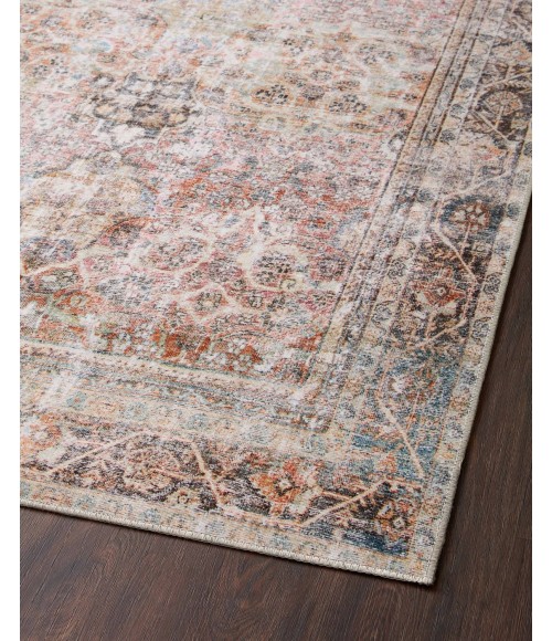 Loloi II Adrian ADR-05 Sunset / Charcoal 3'-6" x 5'-6" Area Rug