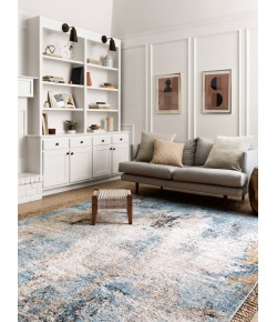 Loloi Alchemy ALC-05 DENIM / IVORY Area Rug 2 ft. 8 in. X 10 ft. 6 in. Rectangle