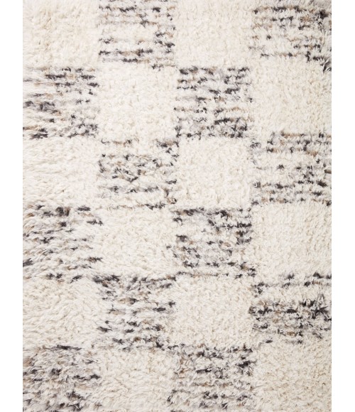 Angela Rose x Loloi Amira Ivory / Granite AMI-01 18 in. X 18 in. Sample Rug
