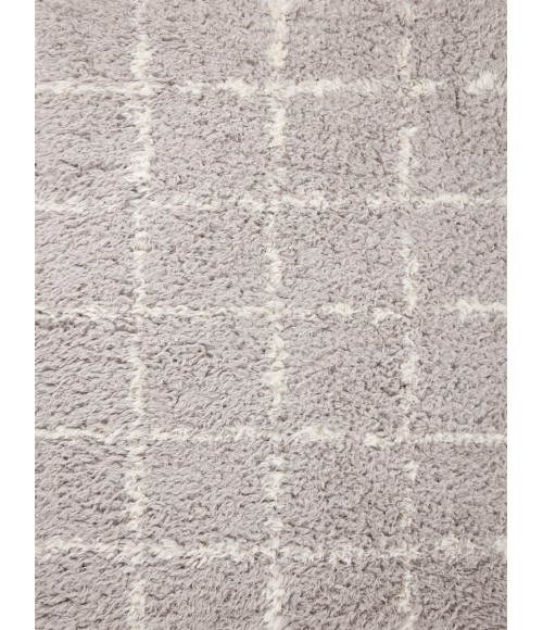 Angela Rose x Loloi Amira Silver / Ivory AMI-04 5 ft. 3 in. X 7 ft. 6 in. Rectangle Rug