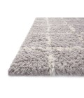 Angela Rose x Loloi Amira Silver / Ivory AMI-04 5 ft. 3 in. X 7 ft. 6 in. Rectangle Rug