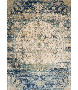 Loloi Anastasia AF-06 BLUE / IVORY Area Rug 2 ft. 7 in. X 12 ft. 0 in. Rectangle