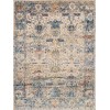 Loloi Anastasia AF-07 SAND / LT. BLUE Area Rug 5 ft. 3 in. X 5 ft. 3 in. Round