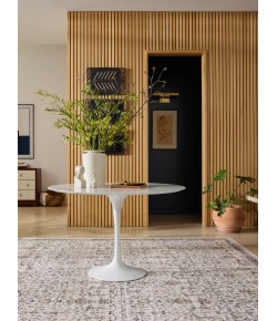 Loloi Anniston Ivory / Stone ANS-01 6 ft. X 6 ft. Round Rug