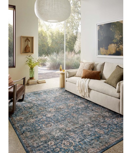 Loloi Anniston Lagoon / Natural Rug ANS-02 2 ft. X 5 ft. Rectangle - Rugs Town Loloi Anniston Lagoon / Natural ANS-02 2 ft. X 5 ft. Rectangle Rug