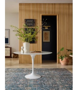 Loloi Anniston Lagoon / Natural ANS-02 6 ft. X 6 ft. Round Rug
