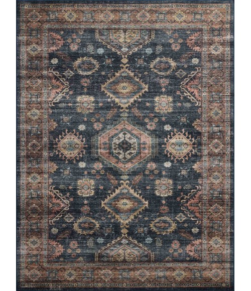 Loloi Anniston Denim / Sunset Rug ANS-03 2 ft. 3 in. X 3 ft. 9 in. Rectangle - Rugs Town Loloi Anniston Denim / Sunset ANS-03 2 ft. 3 in. X 3 ft. 9 in. Rectangle Rug