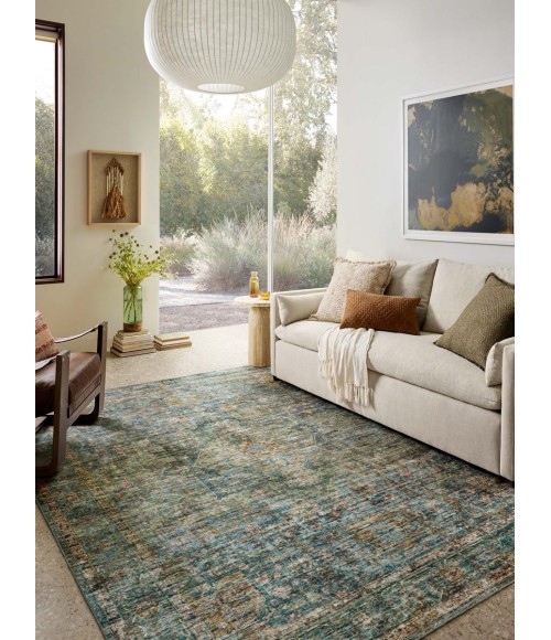 Loloi Anniston Lagoon / Multi ANS-05 6 ft. X 6 ft. Round Rug