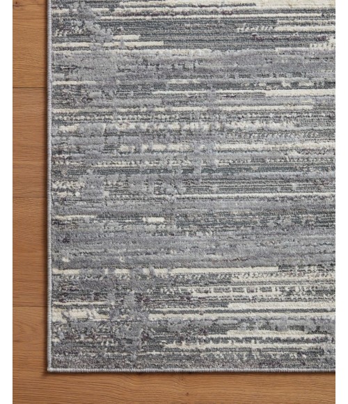 Loloi Arden Grey / Ivory 3'-7" x 5'-7" Accent Rug