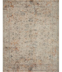 Loloi Axel AXE-02 SILVER / SPICE Area Rug 18 in. X 18 in. Sample