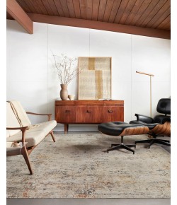 Loloi Axel AXE-02 SILVER / SPICE Area Rug 18 in. X 18 in. Sample