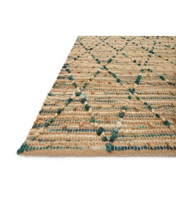 Loloi Beacon BU-03 AQUA Area Rug 18 in. X 18 in. Sample