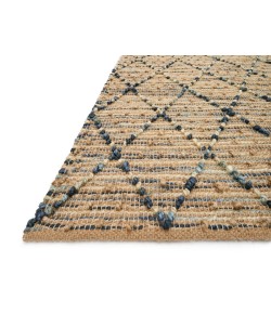 Loloi Beacon BU-03 NAVY Area Rug 18 in. X 18 in. Sample