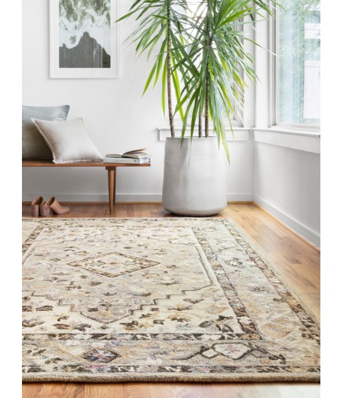Loloi Beatty Grey / Ivory BEA-01 7 ft. 9 in. X 9 ft. 9 in. Rectangle Rug