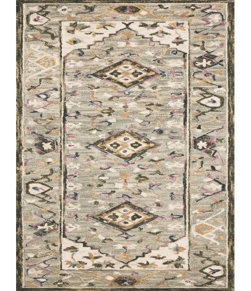 Loloi Beatty Grey / Ivory BEA-01 7 ft. 9 in. X 9 ft. 9 in. Rectangle Rug