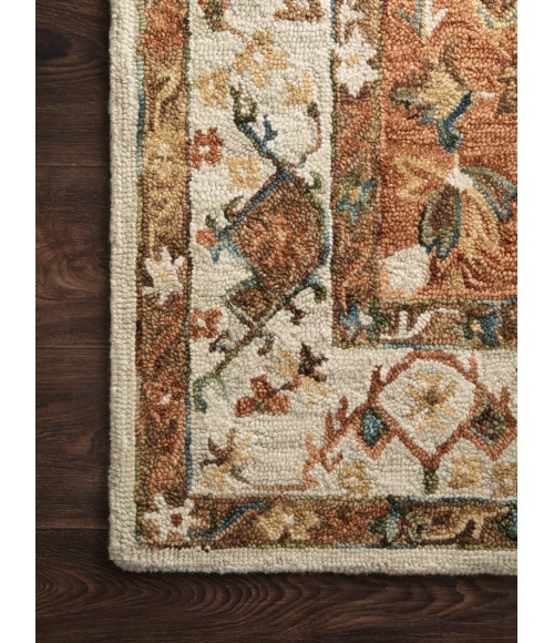 Loloi Beatty Ivory / Rust BEA-01 7 ft. 9 in. X 9 ft. 9 in. Rectangle Rug