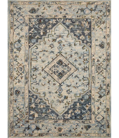 Loloi Beatty Lt. Blue / Blue BEA-01 2 ft. 6 in. X 7 ft. 6 in. Rectangle Rug