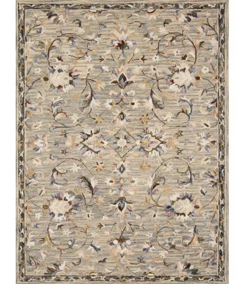 Loloi Beatty Grey / Multi Rug BEA-03 5 ft. X 7 ft. 6 in. Rectangle - Rugs Town Loloi Beatty Grey / Multi BEA-03 5 ft. X 7 ft. 6 in. Rectangle Rug