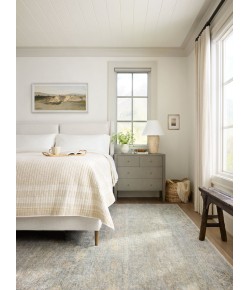 Angela Rose x Loloi Blake Sky / Beige BLA-01 4 ft. X 5 ft. 7 in. Rectangle Rug