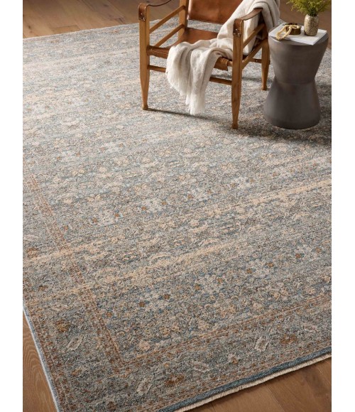 Angela Rose x Loloi Blake Ocean / Mocha Rug BLA-02 5 ft. 3 in. X 7 ft. 6 in. Rectangle - Rugs Town Angela Rose x Loloi Blake Ocean / Mocha BLA-02 5 ft. 3 in. X 7 ft. 6 in. Rectangle Rug