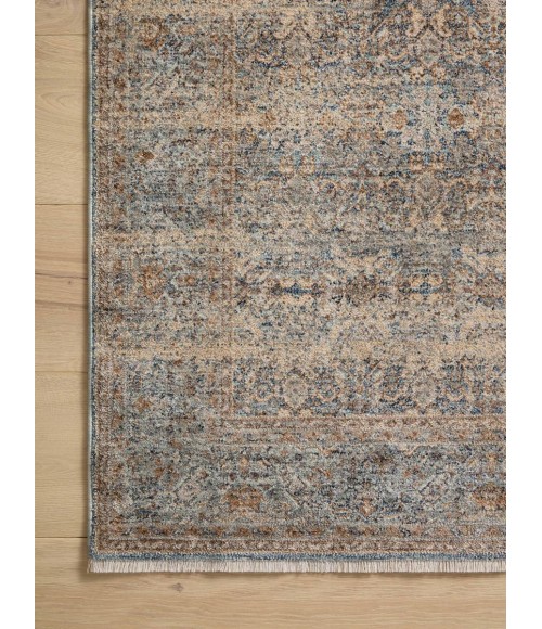 Angela Rose x Loloi Blake Ocean / Mocha Rug BLA-02 5 ft. 3 in. X 7 ft. 6 in. Rectangle - Rugs Town Angela Rose x Loloi Blake Ocean / Mocha BLA-02 5 ft. 3 in. X 7 ft. 6 in. Rectangle Rug