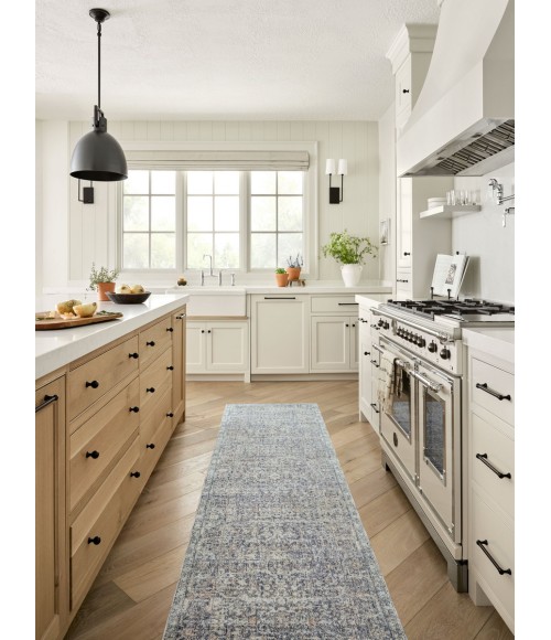 Angela Rose x Loloi Blake Denim / Taupe BLA-03 2 ft. 7 in. X 13 ft. Rectangle Rug