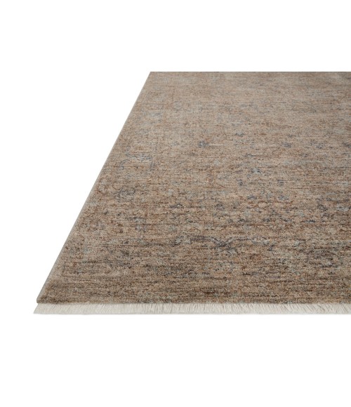 Angela Rose x Loloi Blake Taupe / Blue BLA-03 2 ft. 7 in. X 13 ft. Rectangle Rug