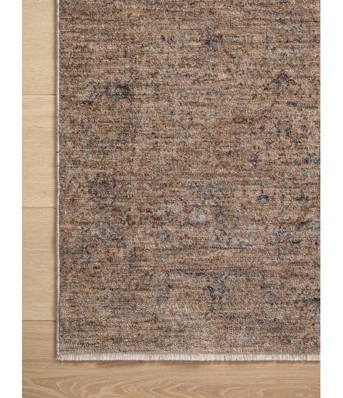 Angela Rose x Loloi Blake Taupe / Blue BLA-03 2 ft. 7 in. X 13 ft. Rectangle Rug
