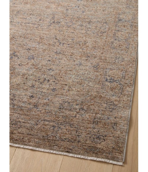 Angela Rose x Loloi Blake Taupe / Blue BLA-03 2 ft. 7 in. X 13 ft. Rectangle Rug