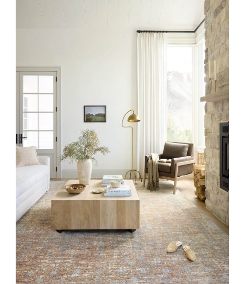 Angela Rose x Loloi Blake Sand / Sky Rug BLA-05 6 ft. 7 in. X 9 ft. 10 in. Rectangle - Rugs Town Angela Rose x Loloi Blake Sand / Sky BLA-05 6 ft. 7 in. X 9 ft. 10 in. Rectangle Rug