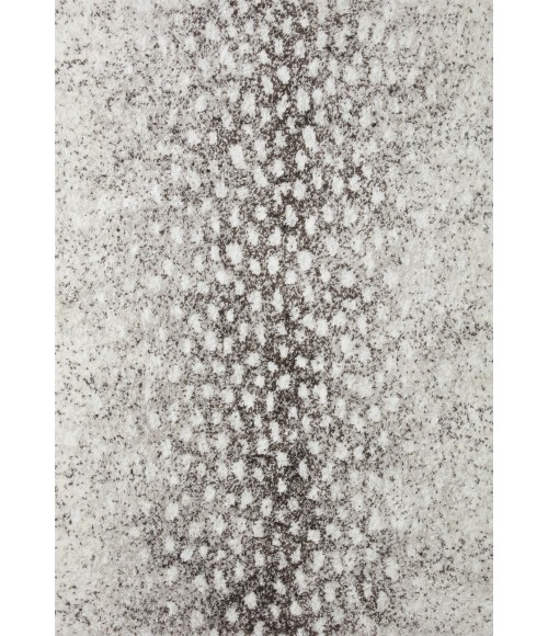 Loloi II Bliss Shag BLS-01 Grey / White 18" x 18" Sample Area Rug