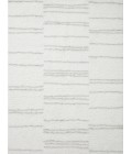 Loloi II Bliss Shag BLS-02 White / Grey 2'-7" x 12'-0" Area Rug