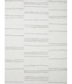 Loloi Bliss Shag BLS-02 White / Grey Area Rug 2 ft. 7 in. X 12 ft. 0 in. Rectangle