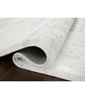 Loloi II Bliss Shag BLS-02 White / Grey 2'-7" x 12'-0" Area Rug