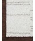 Loloi II Bliss Shag BLS-02 White / Grey 2'-7" x 12'-0" Area Rug