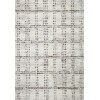 Loloi Bliss Shag BLS-03 Cream / Grey Area Rug 18 in. X 18 in. Sample Rectangle