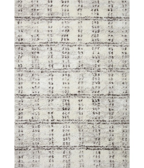 Bliss Shag Area Rug Loloi II Bliss Shag BLS-03 Cream / Grey 18" x 18" Sample Area Rug