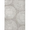 Loloi Bliss Shag BLS-06 Grey / White Area Rug 18 in. X 18 in. Sample Rectangle