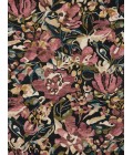 Loloi Belladonna Black / Berry 3'-0" x 3'-0" Round Accent Rug