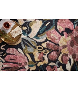 Loloi Belladonna BLM-01 Black / Berry Area Rug 2 ft. 3 in. X 3 ft. 9 in. Rectangle