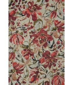 Loloi Belladonna BLM-01 Ivory / Raspberry Area Rug 2 ft. 3 in. X 3 ft. 9 in. Rectangle