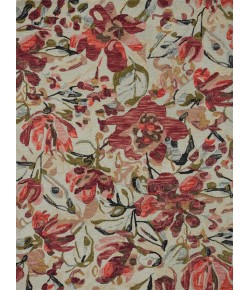 Loloi Belladonna BLM-01 Ivory / Raspberry Area Rug 3 ft. 0 in. X 3 ft. 0 in. Round